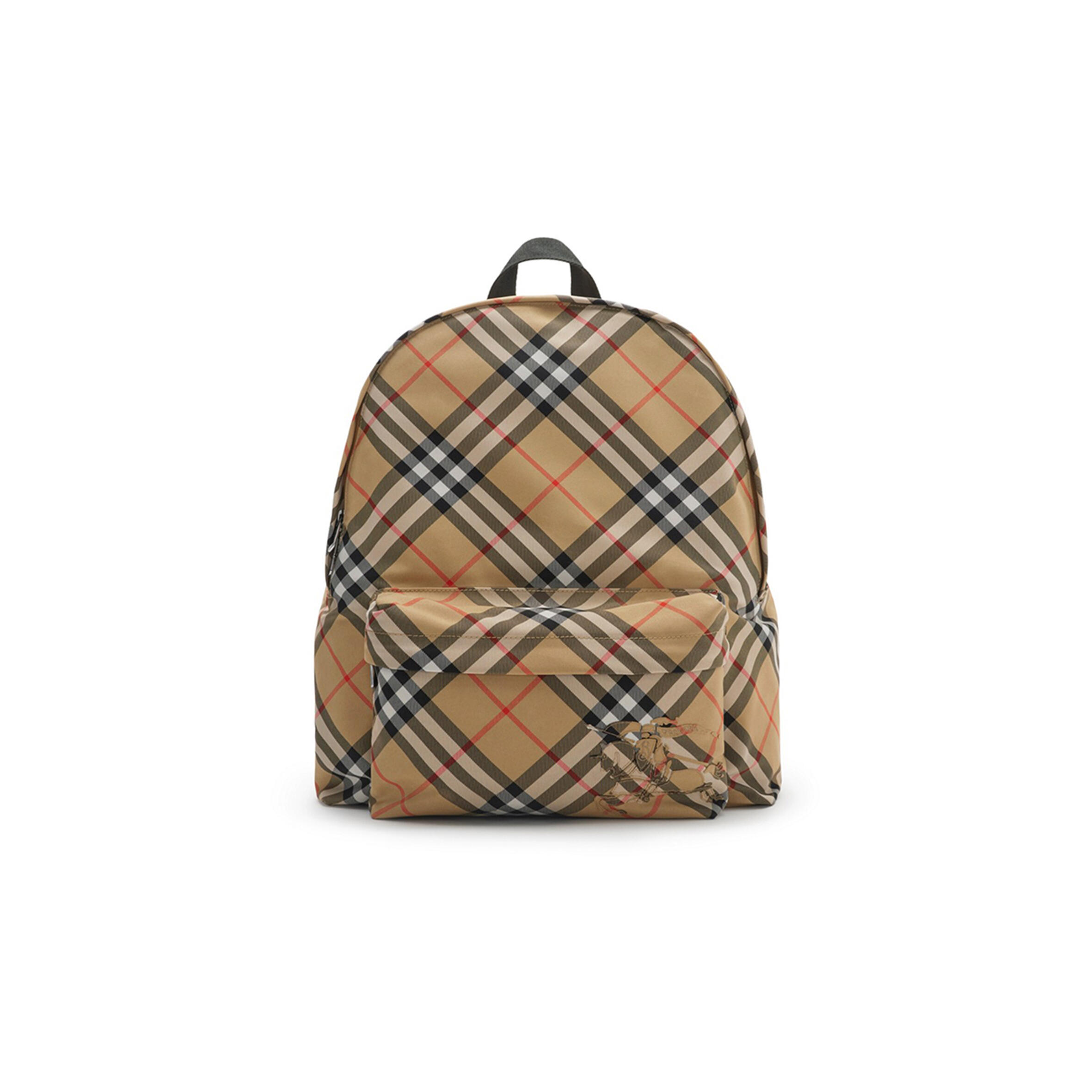 Bv*b*rry plaid backpack 80913121 (41*35*14cm)